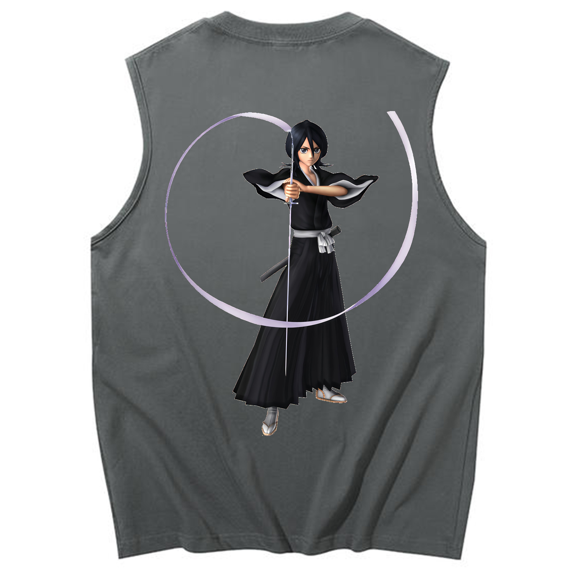 （画像用） ブリーチ 朽木ルキア BLEACH Kuchiki Rukia コットン100％タンクトップ（背面プリント）